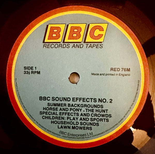 No Artist - Sound Effects No. 2 (Vinyl, LP, Reissue, Mono) Very Good (VG) / Very Good (VG)