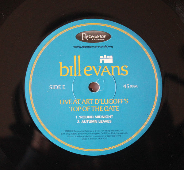 Bill Evans - Live At Art D'Lugoff's Top Of The Gate (3xVinyl, Box Set, 12", 45 RPM, Album, Limited Edition, Numbered) Very Good Plus (VG+) / Very Good Plus (VG+)