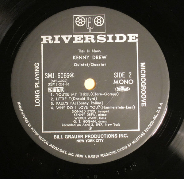 Kenny Drew Quintet - This Is New (Vinyl, LP, Album, Reissue, Mono) Very Good Plus (VG+) / Very Good Plus (VG+)