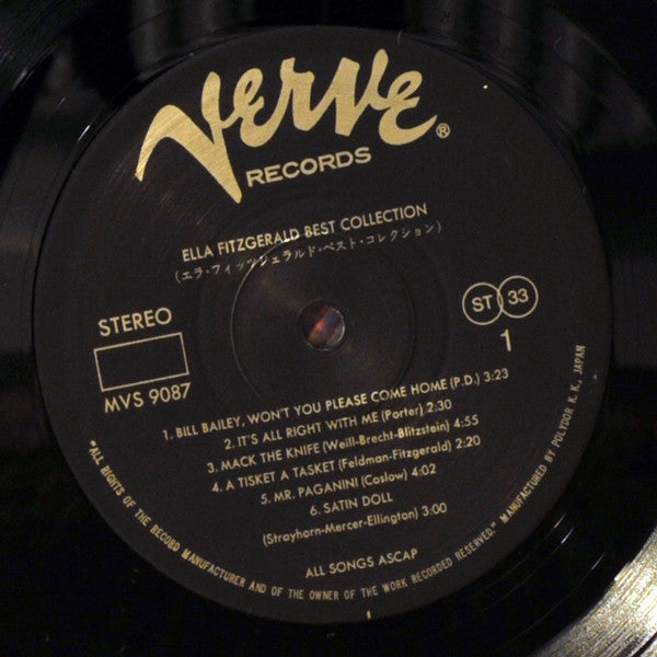 Ella Fitzgerald - Best Collection (2xVinyl, LP, Compilation, Stereo) Good Plus (G+) / Very Good (VG)