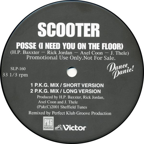 Scooter - Posse (I Need You On The Floor) (Vinyl, 12", 33 ⅓ RPM, Pr...