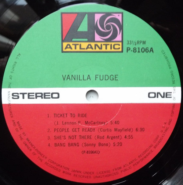 Vanilla Fudge - Vanilla Fudge (Vinyl, LP, Album, Stereo, Reissue)