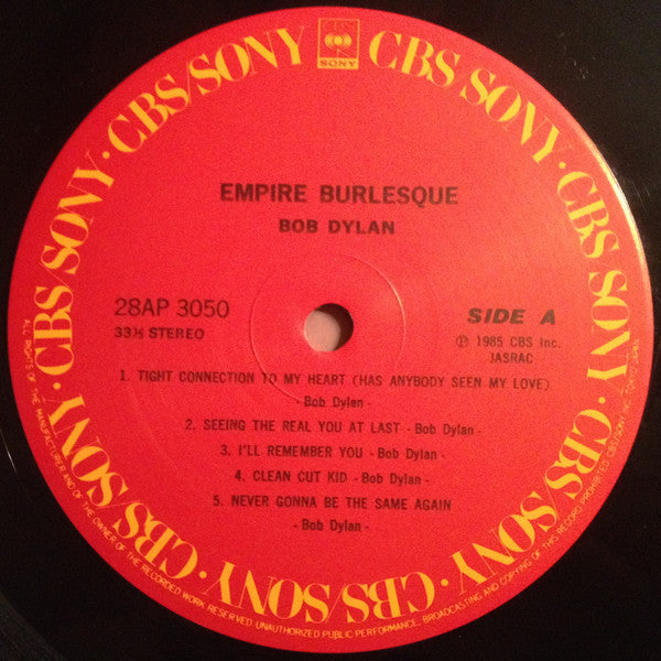Bob Dylan - Empire Burlesque (Vinyl, LP, Album)