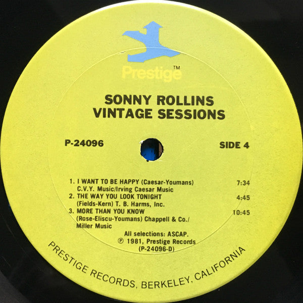 Sonny Rollins - Vintage Sessions (2xVinyl, LP, Compilation) Very Good (VG) / Very Good (VG)