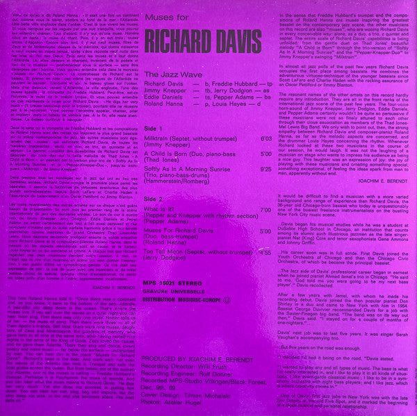 Richard Davis (2) - Muses For Richard Davis (Vinyl, LP, Album) Very Good (VG) / Good Plus (G+)