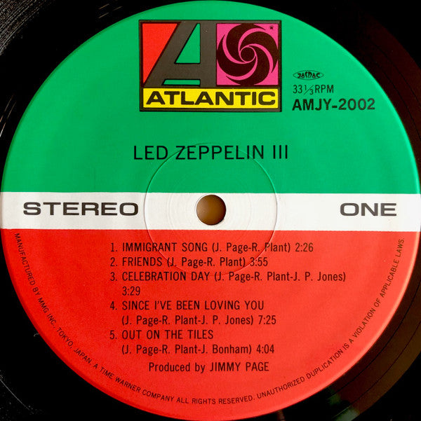 Led Zeppelin - Led Zeppelin III = レッド・ツェッペリン III (Vinyl, LP, Album, Reissue) Near Mint (NM or M-) / Near Mint (NM or M-)