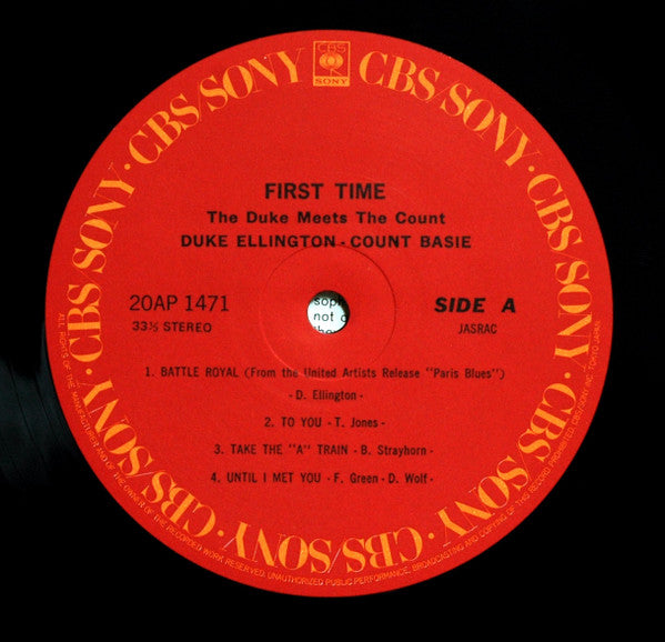 Duke Ellington - First Time! The Count Meets The Duke (Vinyl, LP, A...