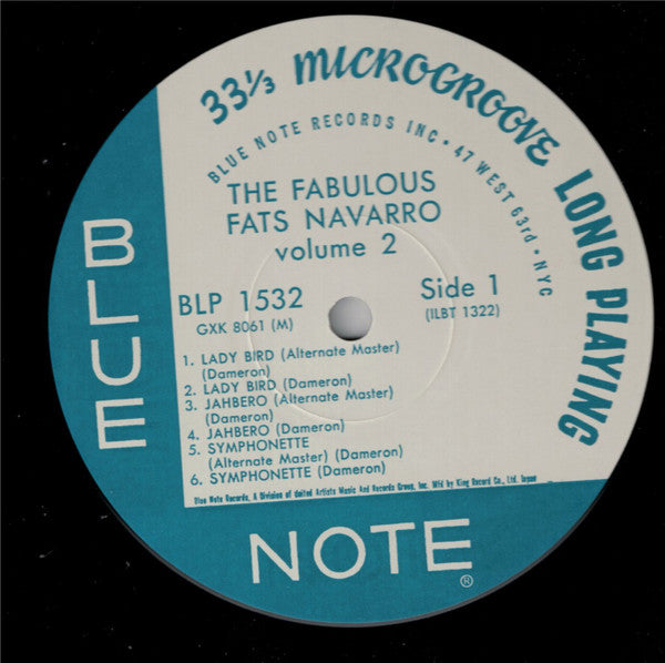 Fats Navarro - The Fabulous Fats Navarro Volume 2 (Vinyl, LP, Album, Reissue, Remastered, Mono) Near Mint (NM or M-) / Very Good (VG)