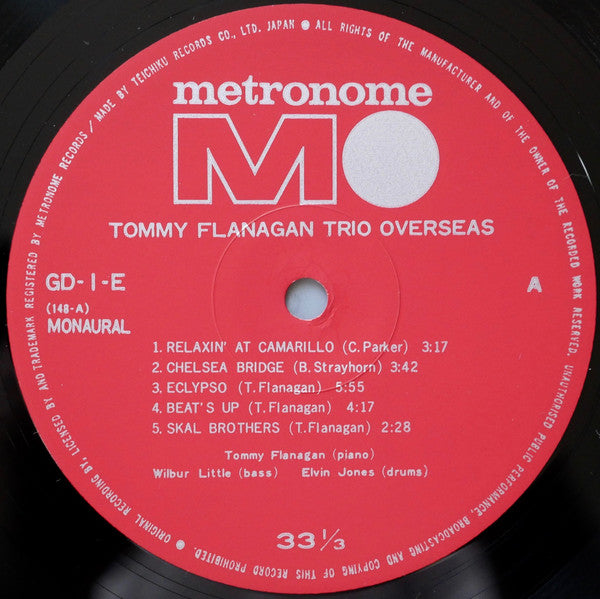 Tommy Flanagan Trio - Overseas (Vinyl, LP, Album, Reissue, Mono)