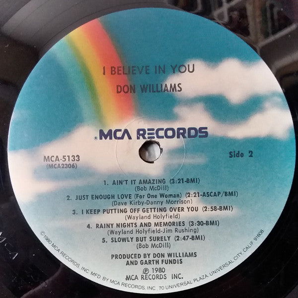 Don Williams (2) - I Believe In You (Vinyl, LP, Album, Stereo) Very Good (VG) / Very Good (VG)