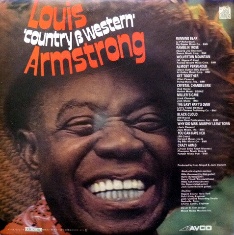 Louis Armstrong - Louis 'Country & Western' Armstrong (Vinyl, LP, Album, Quadraphonic) Very Good (VG) / Good Plus (G+)
