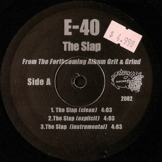 E-40 - The Slap / 7 Much (Vinyl, 12", Promo) Good Plus (G+) / Generic