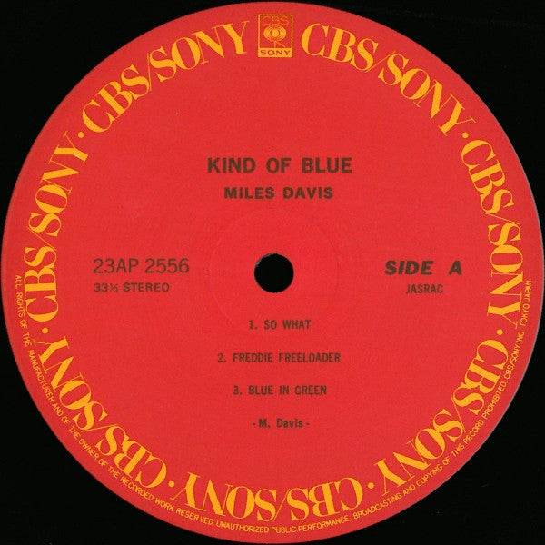 Miles Davis - Kind Of Blue (Vinyl, LP, Album, Reissue, Stereo) Near Mint (NM or M-) / Near Mint (NM or M-)