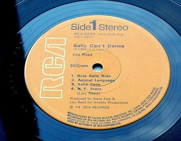 Lou Reed - Sally Can't Dance (Vinyl, LP, Album) Very Good (VG) / Good Plus (G+)