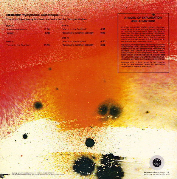 Hector Berlioz - Symphonie Fantastique (2xVinyl, LP, 45 RPM, Stereo) Near Mint (NM or M-) / Good Plus (G+)