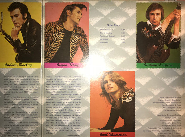 Roxy Music - Roxy Music (Vinyl, LP, Album, Reissue) Very Good Plus (VG+) / Very Good (VG)