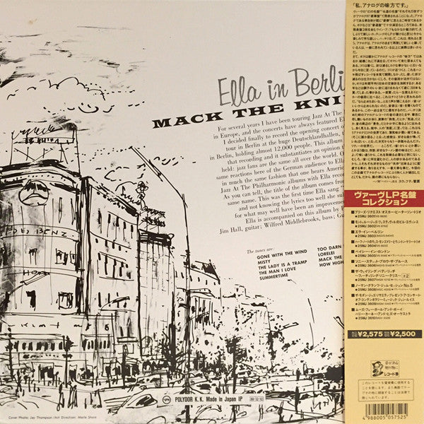 Ella Fitzgerald - Mack The Knife - Ella In Berlin (Vinyl, LP, Album, Reissue, Stereo) Very Good (VG) / Very Good Plus (VG+)