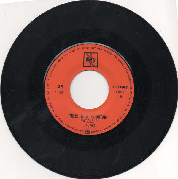 Donovan - There Is A Mountain (Vinyl, 7", 45 RPM) Very Good (VG) / Very Good (VG)