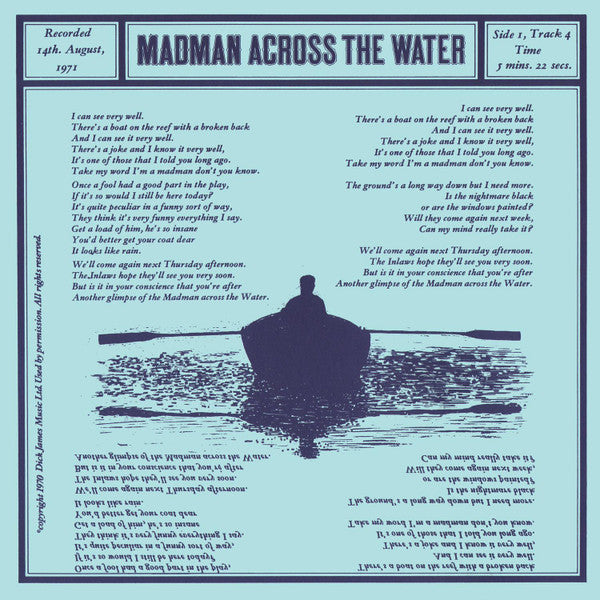 Elton John - Madman Across The Water (Vinyl, LP, Album, Numbered, Reissue, Stereo) Mint (M) / Mint (M)