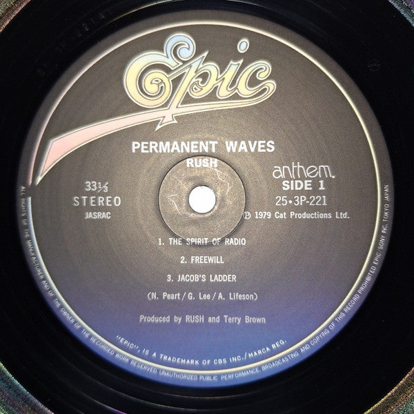 Rush - Permanent Waves (Vinyl, LP, Album, Stereo)
