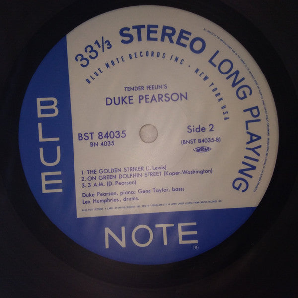 Duke Pearson - Tender Feelin's (Vinyl, LP, Album, Limited Edition, ...