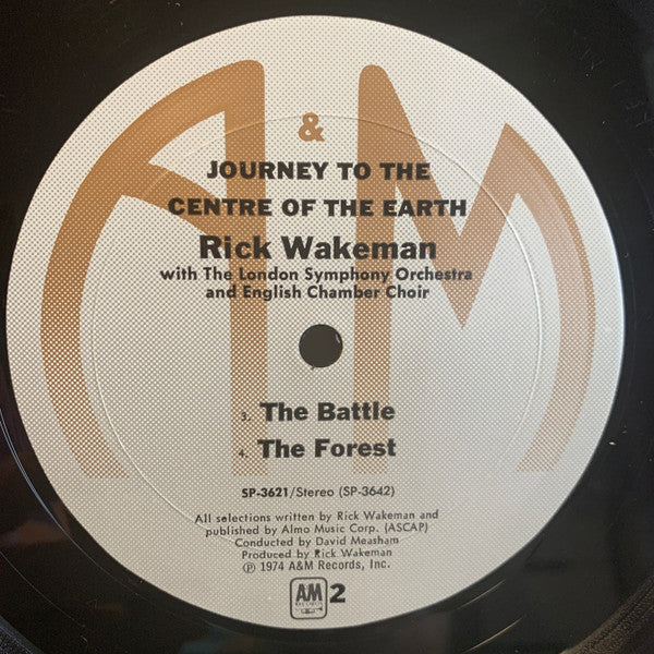 Rick Wakeman - Journey To The Center Of The Earth (Vinyl, LP, Album, Stereo) Very Good (VG) / Very Good Plus (VG+)