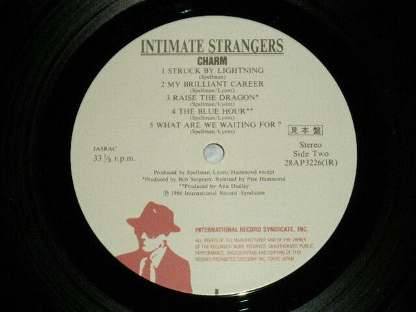 Intimate Strangers (2) - Charm (Vinyl, LP, Album, Promo) Very Good Plus (VG+) / Very Good Plus (VG+)