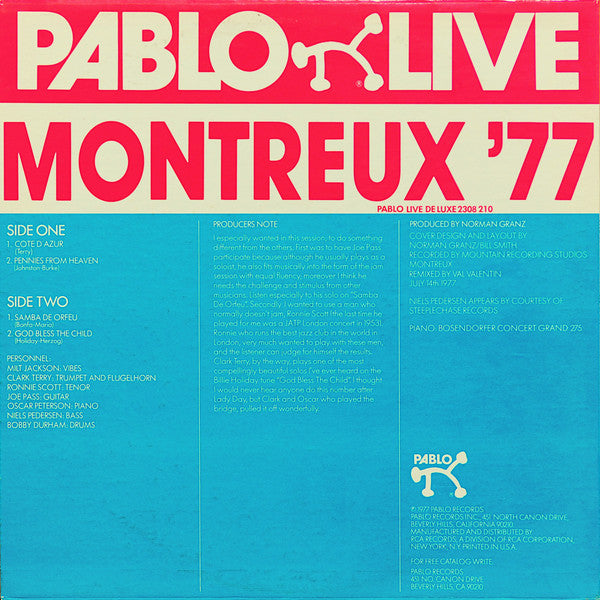 The Pablo All-Stars Jam - Montreux '77 (Vinyl, LP, Album)