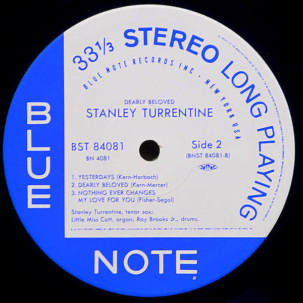 Stanley Turrentine - Dearly Beloved (Vinyl, LP, Album, Stereo, Reissue, Limited Edition) Near Mint (NM or M-) / Near Mint (NM or M-)