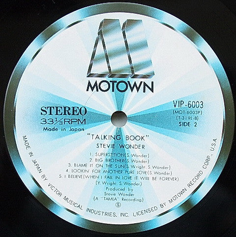 Stevie Wonder - Talking Book (Vinyl, LP, Album, Reissue)