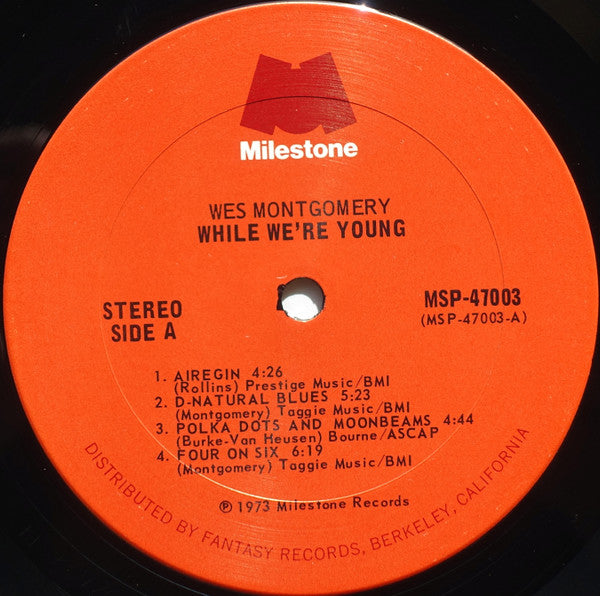 Wes Montgomery - While We're Young (2xVinyl, LP, Album, Compilation) Very Good Plus (VG+) / Very Good (VG)