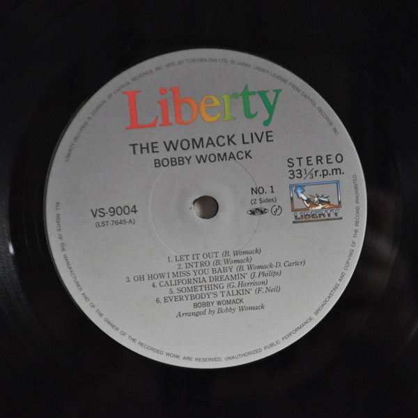Bobby Womack - The Womack "Live" (Vinyl, LP, Album, Reissue, Stereo) Near Mint (NM or M-) / Very Good (VG)