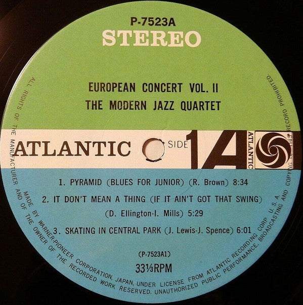 The Modern Jazz Quartet - European Concert: Volume Two (Vinyl, LP, ...