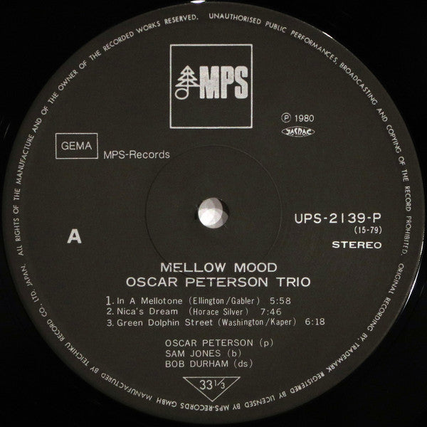 Oscar Peterson - Mellow Mood (Vinyl, LP, Album, Reissue, Stereo) Very Good (VG) / Very Good (VG)