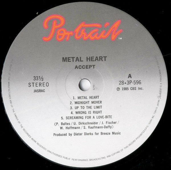 Accept - Metal Heart (Vinyl, LP, Album)