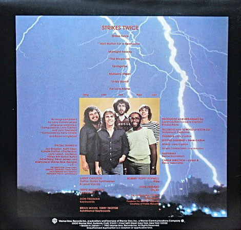 Larry Carlton - Strikes Twice (Vinyl, LP, Album) Very Good Plus (VG+) / Very Good Plus (VG+)