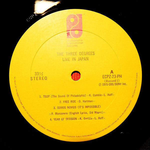 The Three Degrees - Live In Japan (Vinyl, LP, Album)