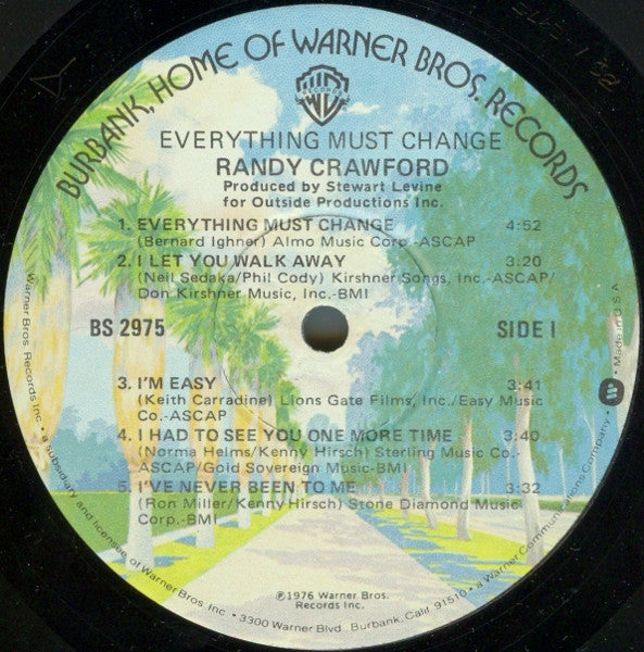 Randy Crawford - Everything Must Change (Vinyl, LP, Album) Good Plus (G+) / Very Good (VG)