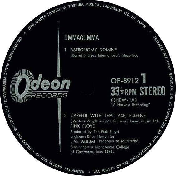 Pink Floyd - Ummagumma (Vinyl, LP, Album, Stereo)