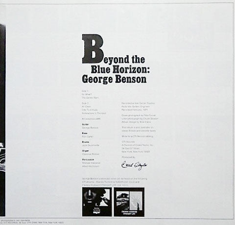 George Benson - Beyond The Blue Horizon (Vinyl, LP, Album, Limited ...