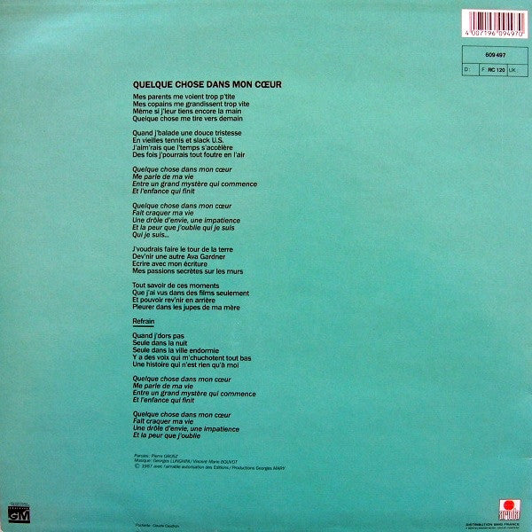 Elsa (2) - Quelque Chose Dans Mon Cœur (Remix) (Vinyl, 12", 45 RPM, Maxi-Single) Very Good Plus (VG+) / Very Good (VG)