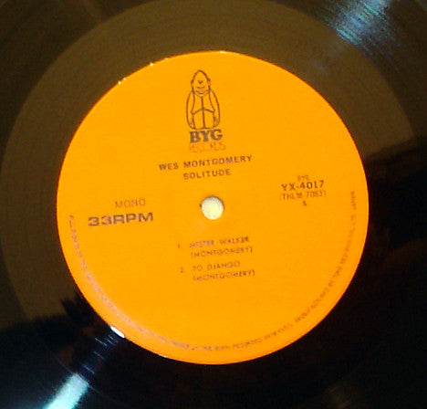 Wes Montgomery - Solitude (Vinyl, LP, Album, Mono)
