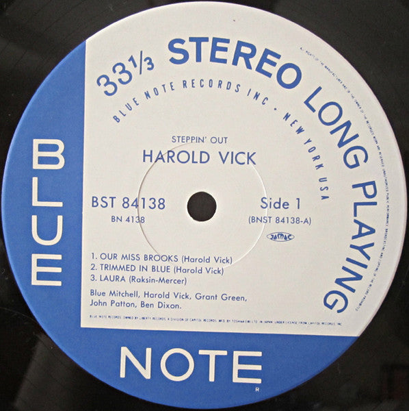 Harold Vick - Steppin' Out! (Vinyl, LP, Album, Stereo, Reissue, Limited Edition) Near Mint (NM or M-) / Near Mint (NM or M-)