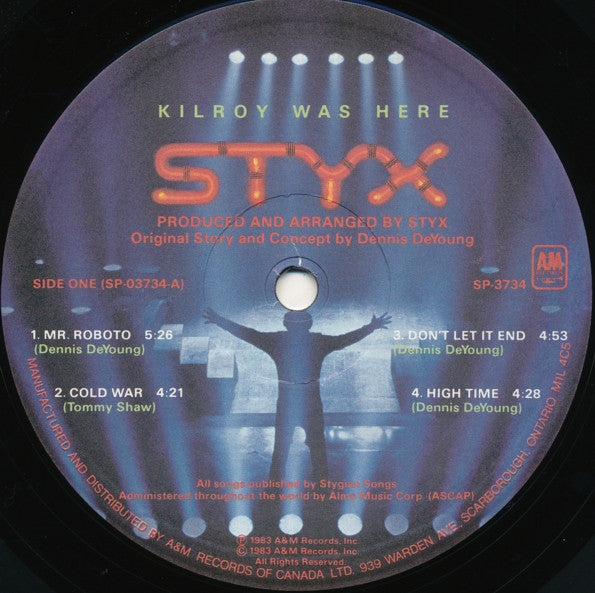 Styx - Kilroy Was Here (Vinyl, LP, Album) Very Good Plus (VG+) / Very Good Plus (VG+)