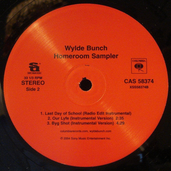 Wylde Bunch - Homeroom Sampler (Vinyl, 12", 33 ⅓ RPM, Sampler) Very Good Plus (VG+) / Very Good Plus (VG+)