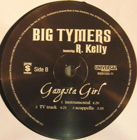Big Tymers - Gangsta Girl (Vinyl, 12", 33 ⅓ RPM) Very Good Plus (VG+) / Very Good Plus (VG+)