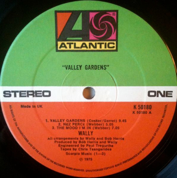Wally (3) - Valley Gardens (Vinyl, LP, Album) Very Good (VG) / Very Good (VG)