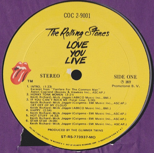 The Rolling Stones - Love You Live (2xVinyl, LP, Album, Stereo) Near Mint (NM or M-) / Very Good Plus (VG+)