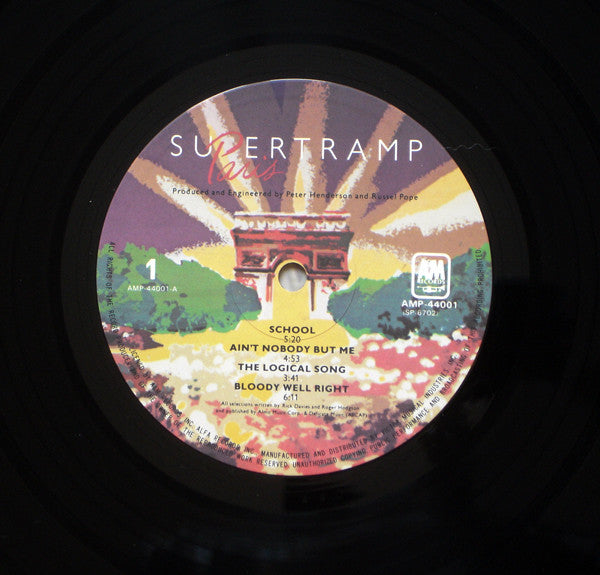 Supertramp - Paris (2xVinyl, LP, Album) Very Good Plus (VG+) / Very Good Plus (VG+)