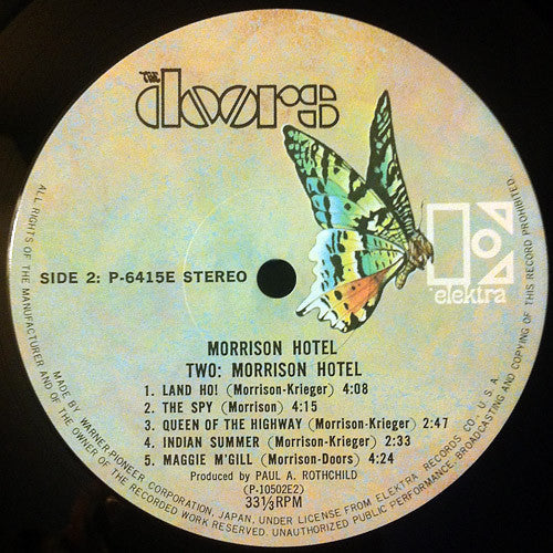 The Doors - Morrison Hotel (Vinyl, LP, Album, Reissue) Near Mint (NM or M-) / Near Mint (NM or M-)